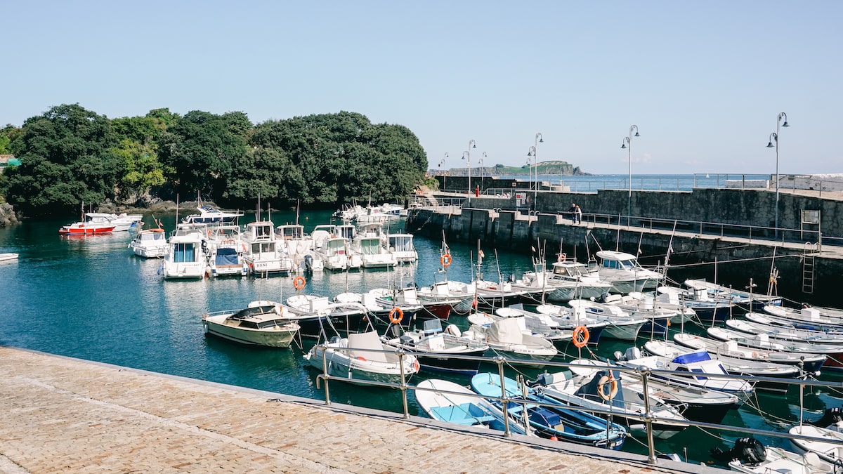 The small port of Mundaka in the Basque Country