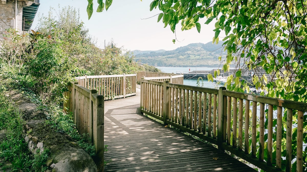 A walkway in Mundaka