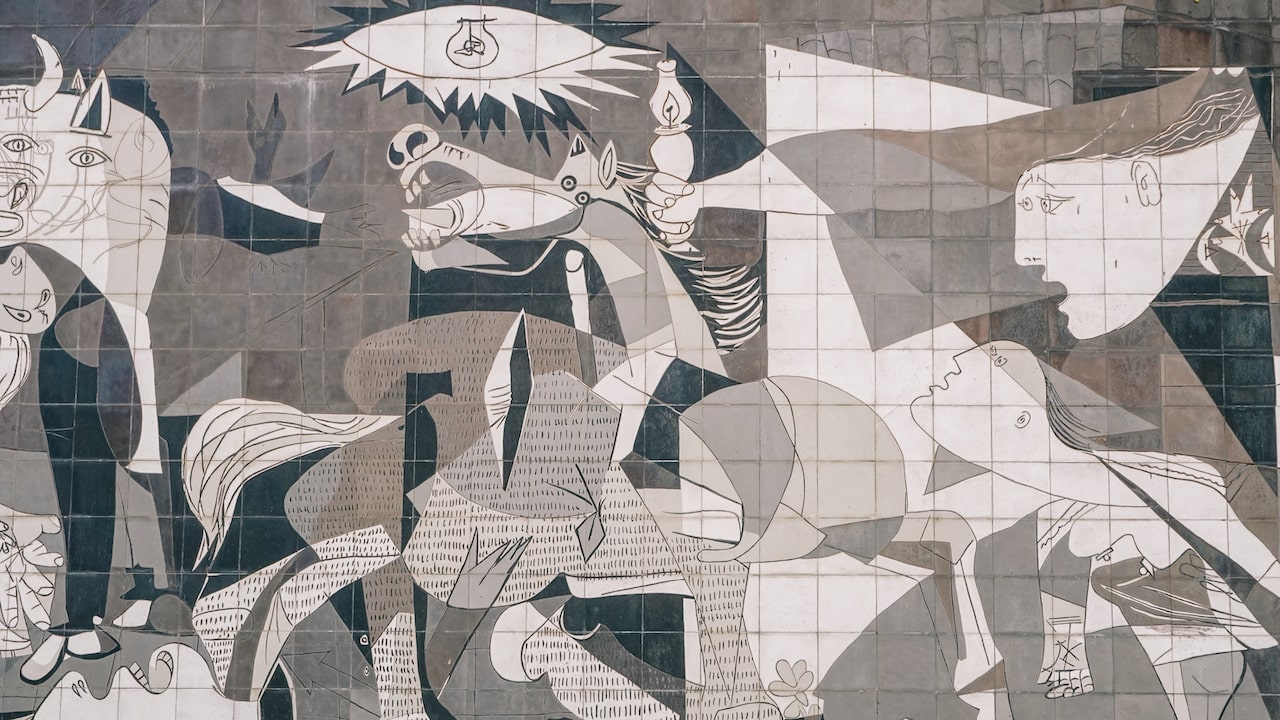 A detail from Guernica