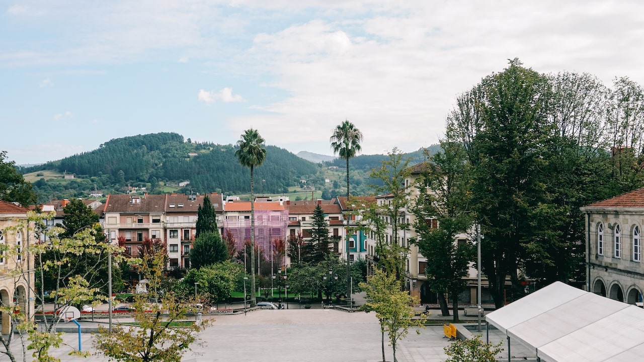 Views over Gernika in Spain's Basque Country