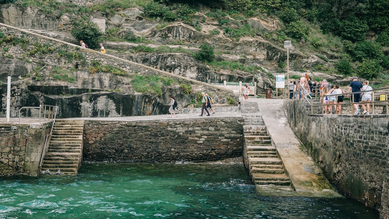 The Santa Clara Island in the Basque Country