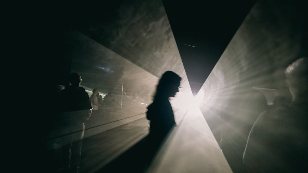 Anthony McCall Split Second in Bilbao Guggenheim