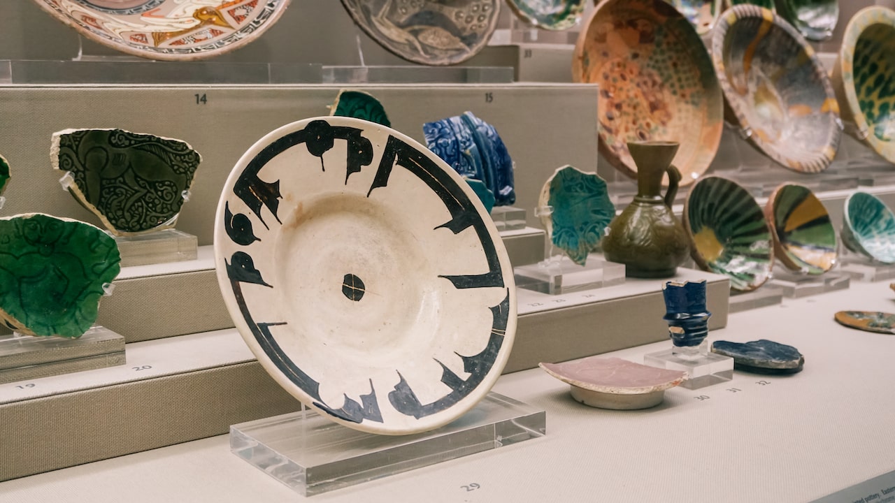 Benaki Museum Of Islamic Art Athens ware Egypt 10th-12th century