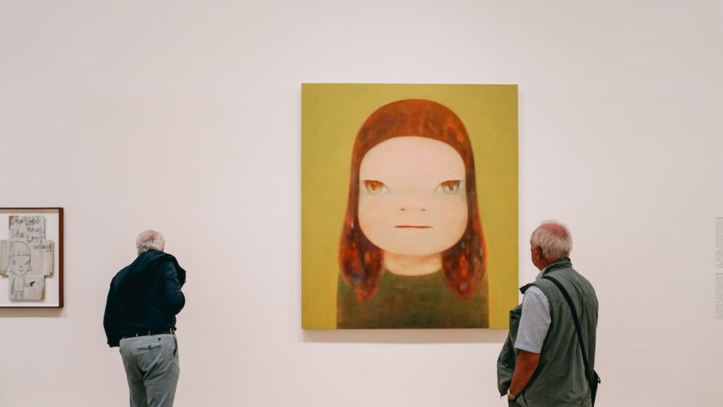 A painting by Yoshitomo Nara