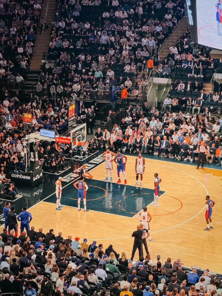 A free throw for Detroit Pistons at MSG