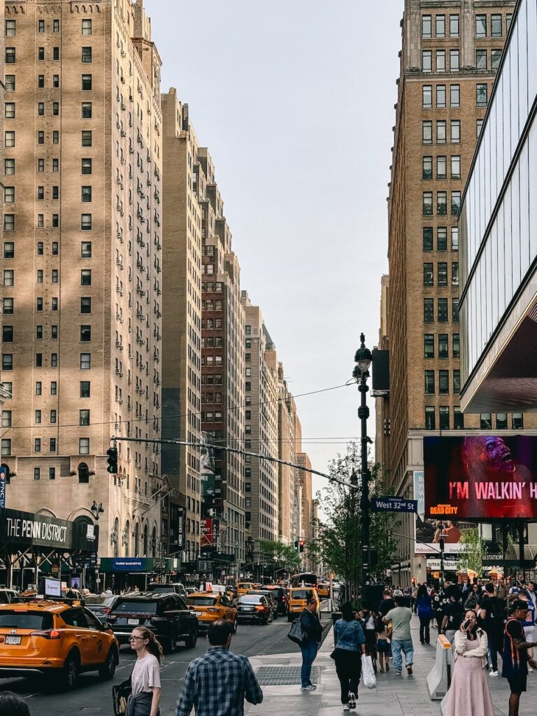 Outside the Madison Square Garden on the NBA game day between New York Knicks and Detroit Pistons for the 2025 NBA Playoffs