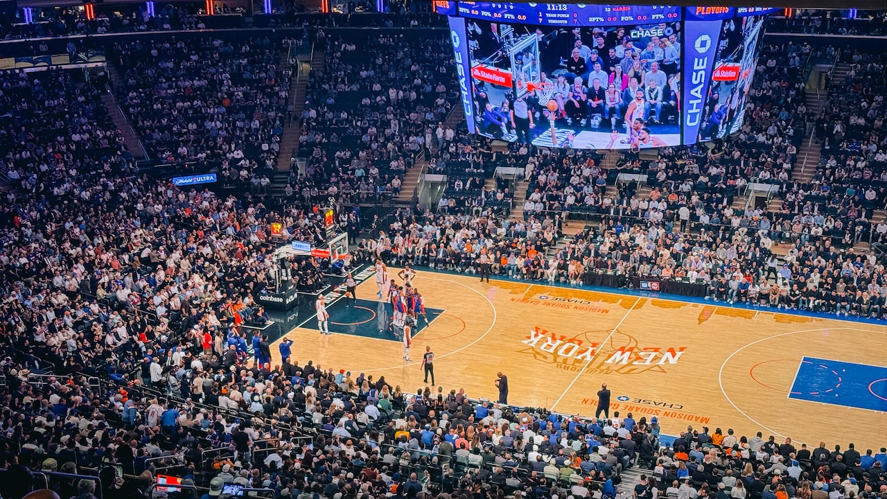 NBA Game Live At MSG Knicks Vs Pistons