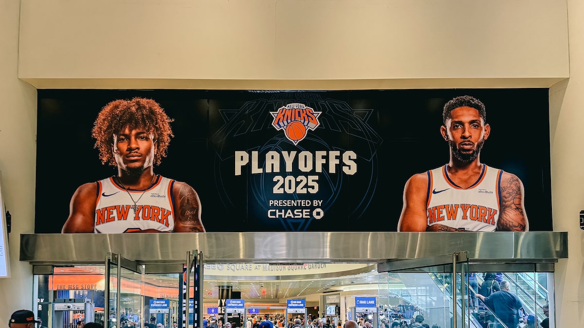 Entrance poster at MSG