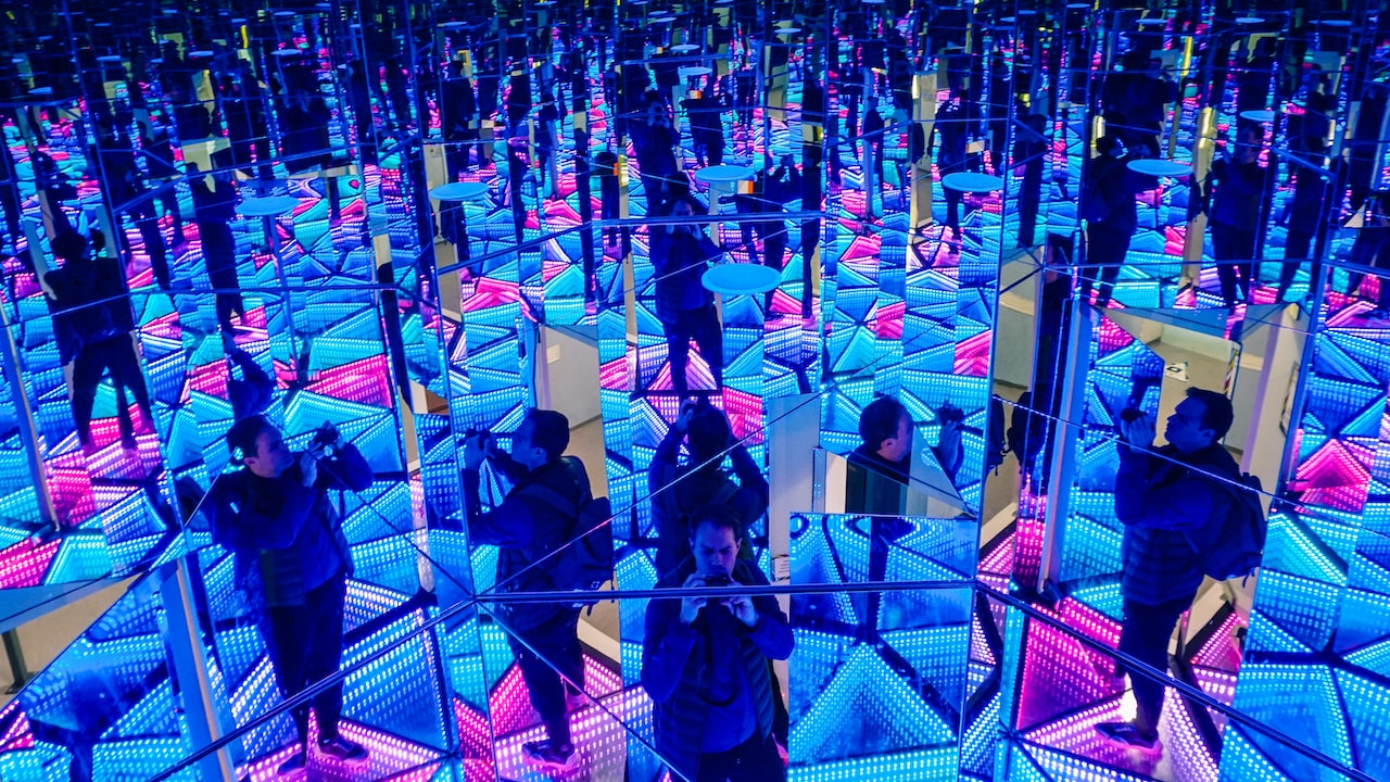 The Disco Room at the House Of Illusions In Ljubljana