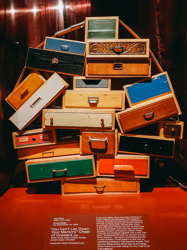 Suitcases artwork from MoMA for the Seven Years Of Travel Blogging article