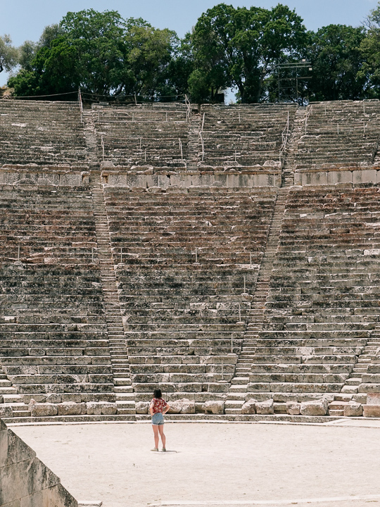 The Ancient Theater of Epidaurus in the Peloponnese