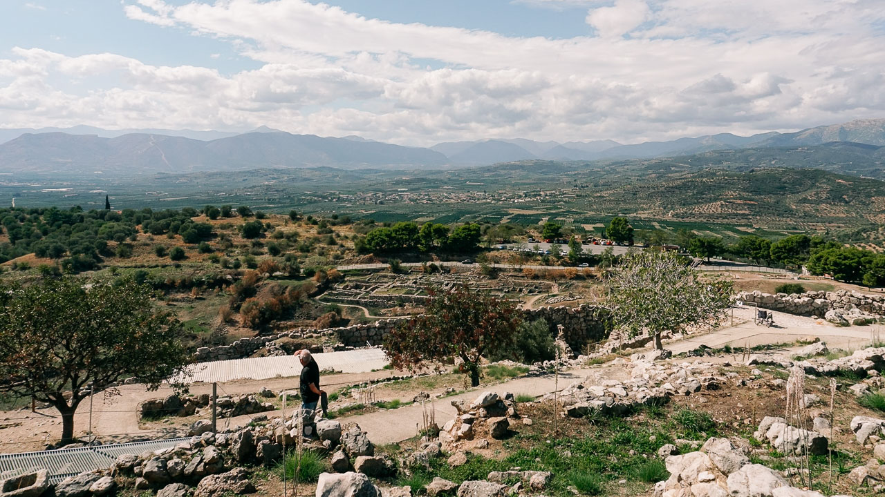 At Mycenae Archaeological site