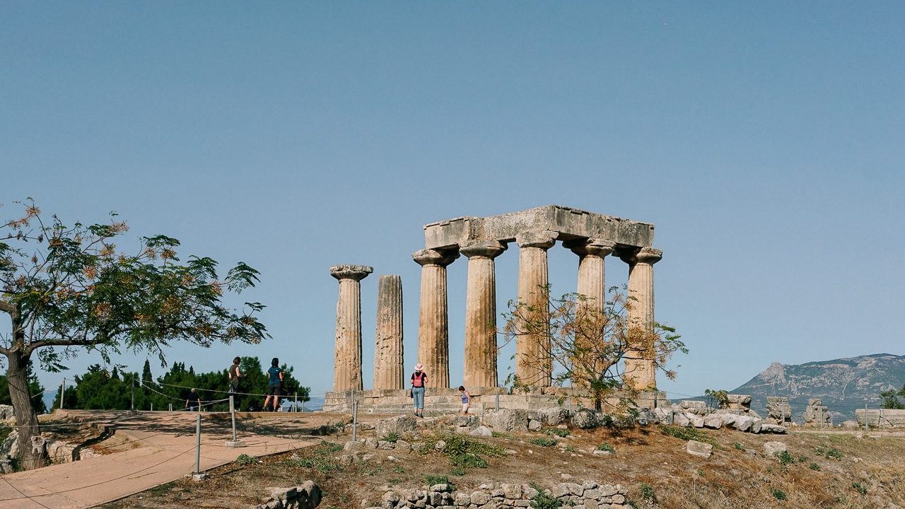 The Temple of Apollo in Ancient Corinth should be in your Eastern Peloponnese Road Trip itinerary