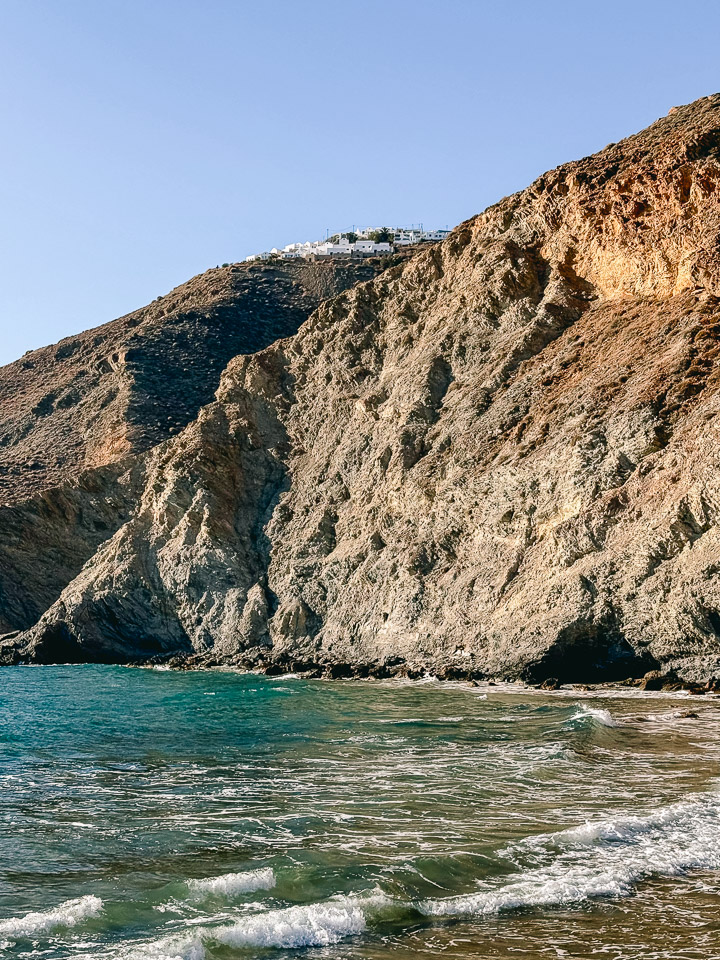 The port of Anafi in Greece