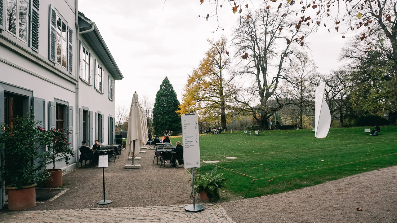 The cafe of Fondation Beyeler