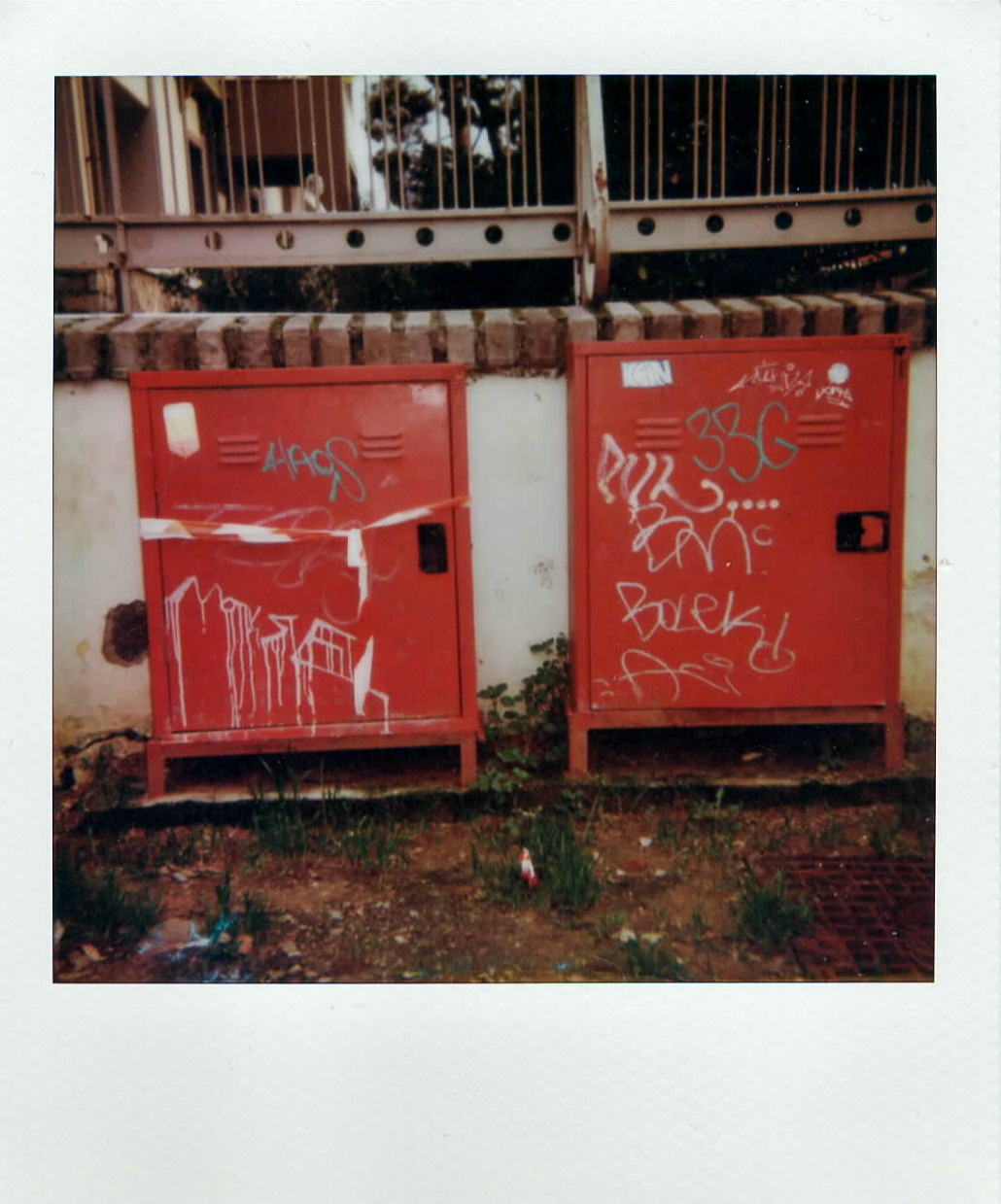 Red boxes polaroid photography with the Impulse AF