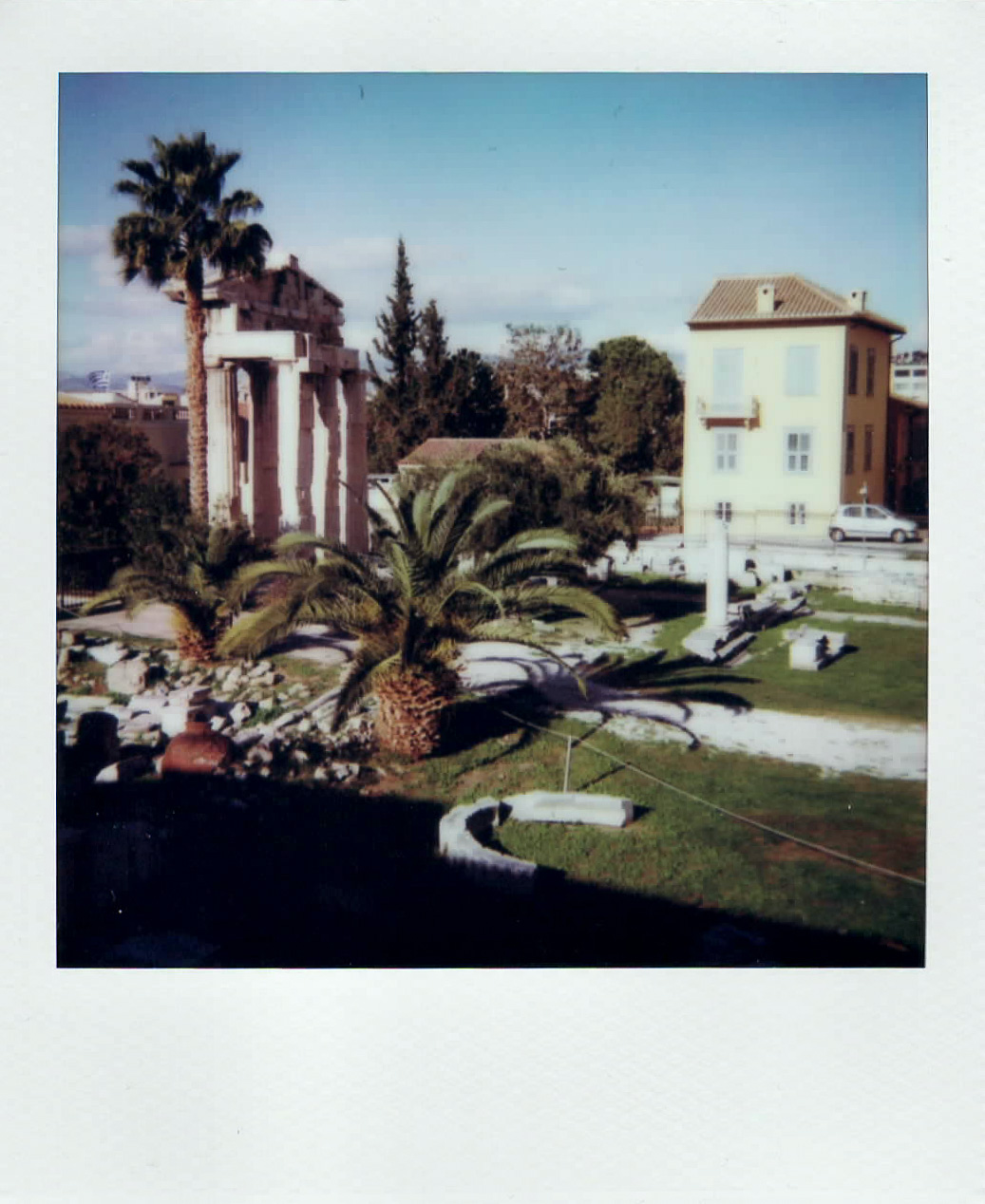 Detail from the Roman Agora taken with the Polaroid Impulse AF for the series Athens bits and pieces