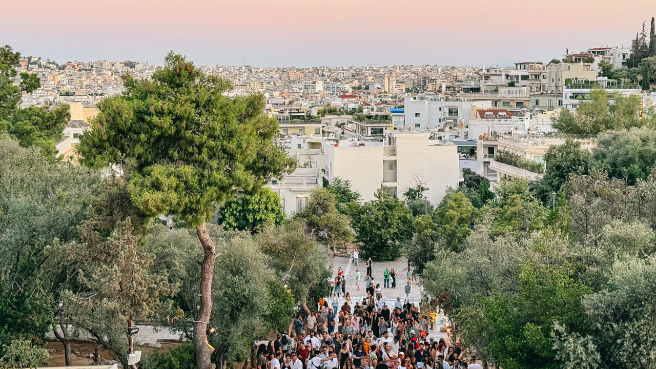 A view of Athens from the Herodeion Theater