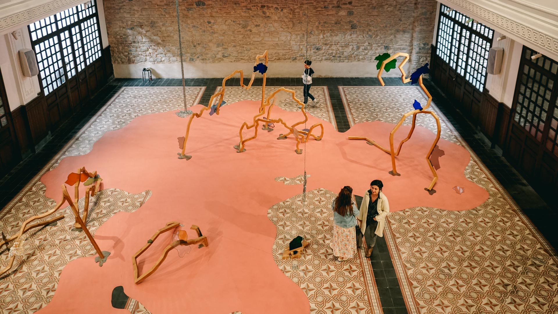 Lungiswa Gqunta - Assemble the Disappearing - presented at the Galata Greek School during the Istanbul Biennial