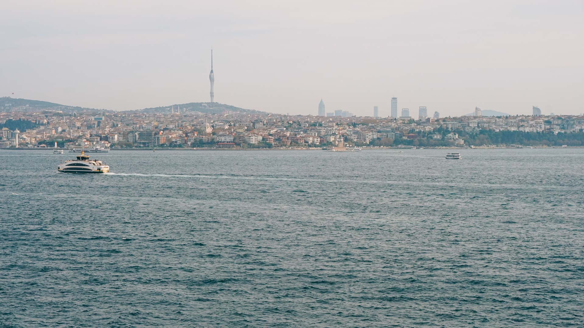 The view from the top floor of Zihni Han during the Istanbul Biennial