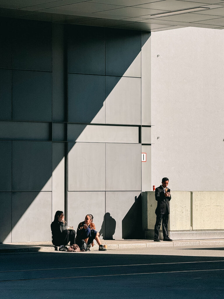 People having a break at the ITB Berlin