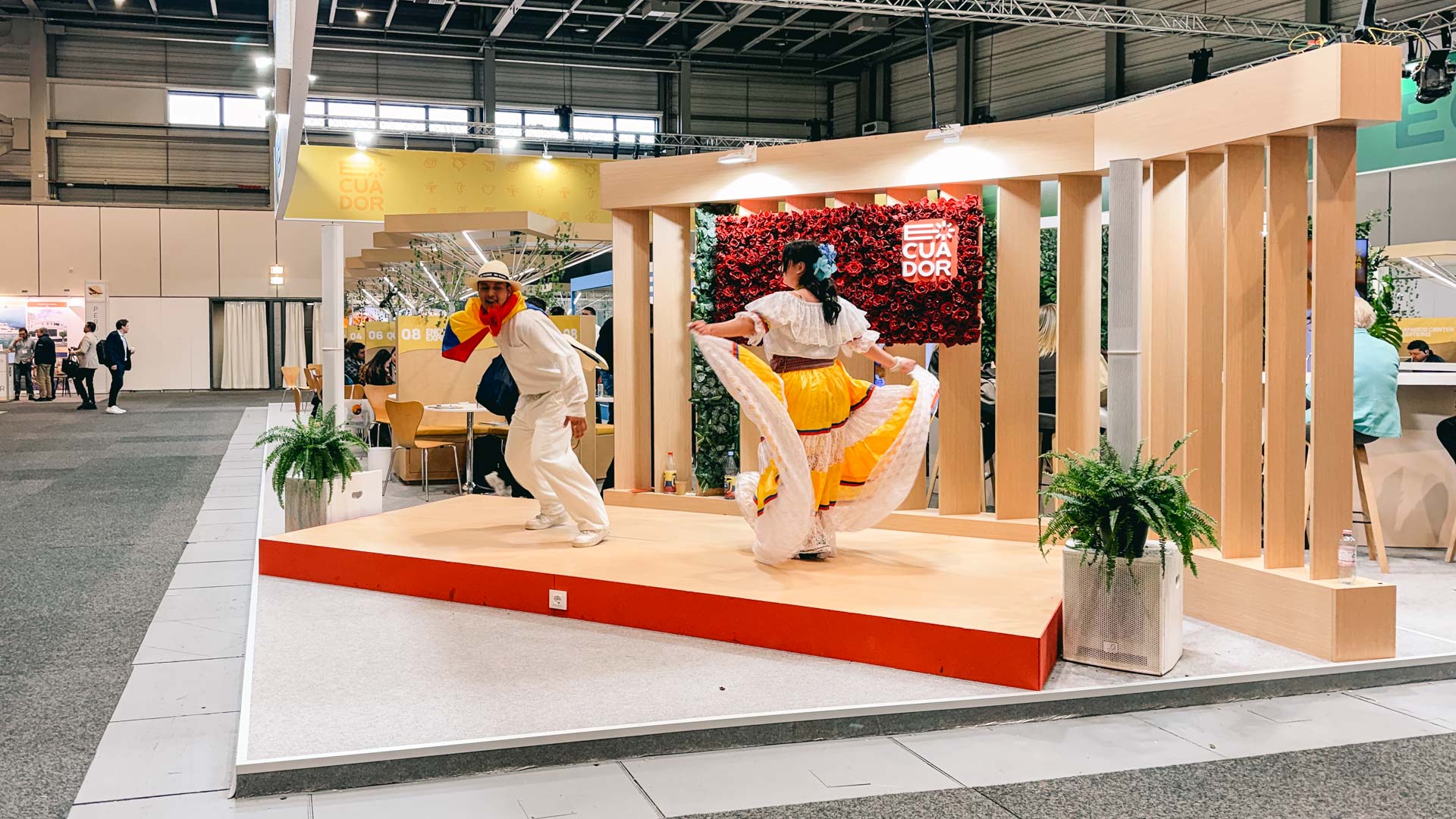 Spectacle at Ecuador stand