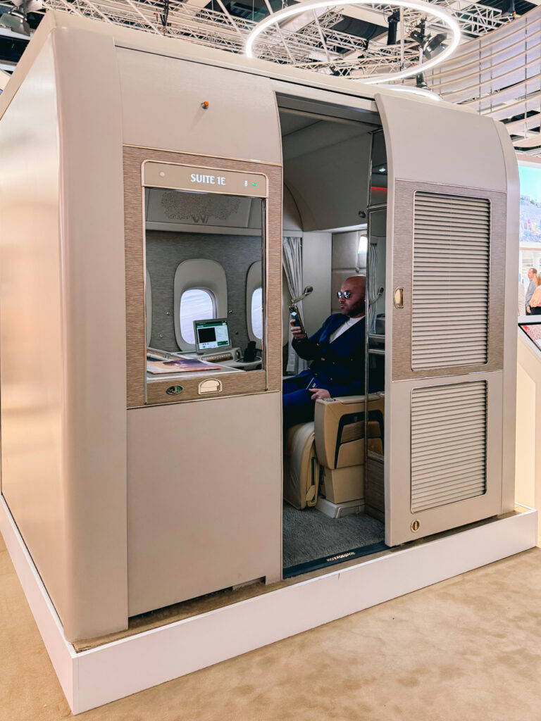 The Emirates airline suite