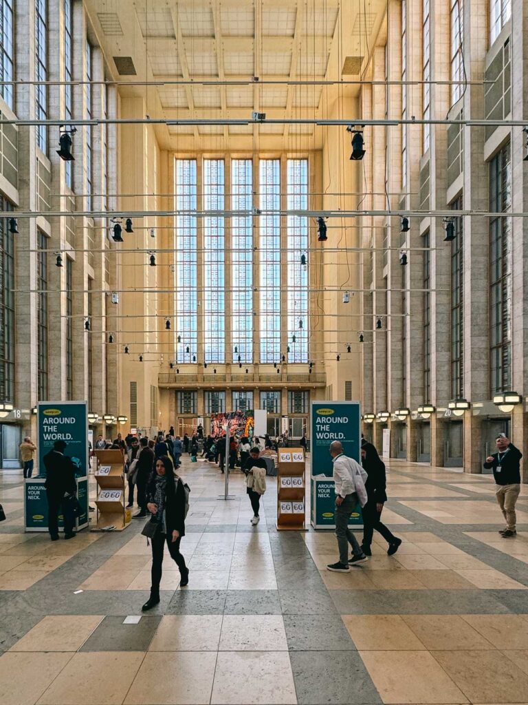 The interior of the Messe Berlin