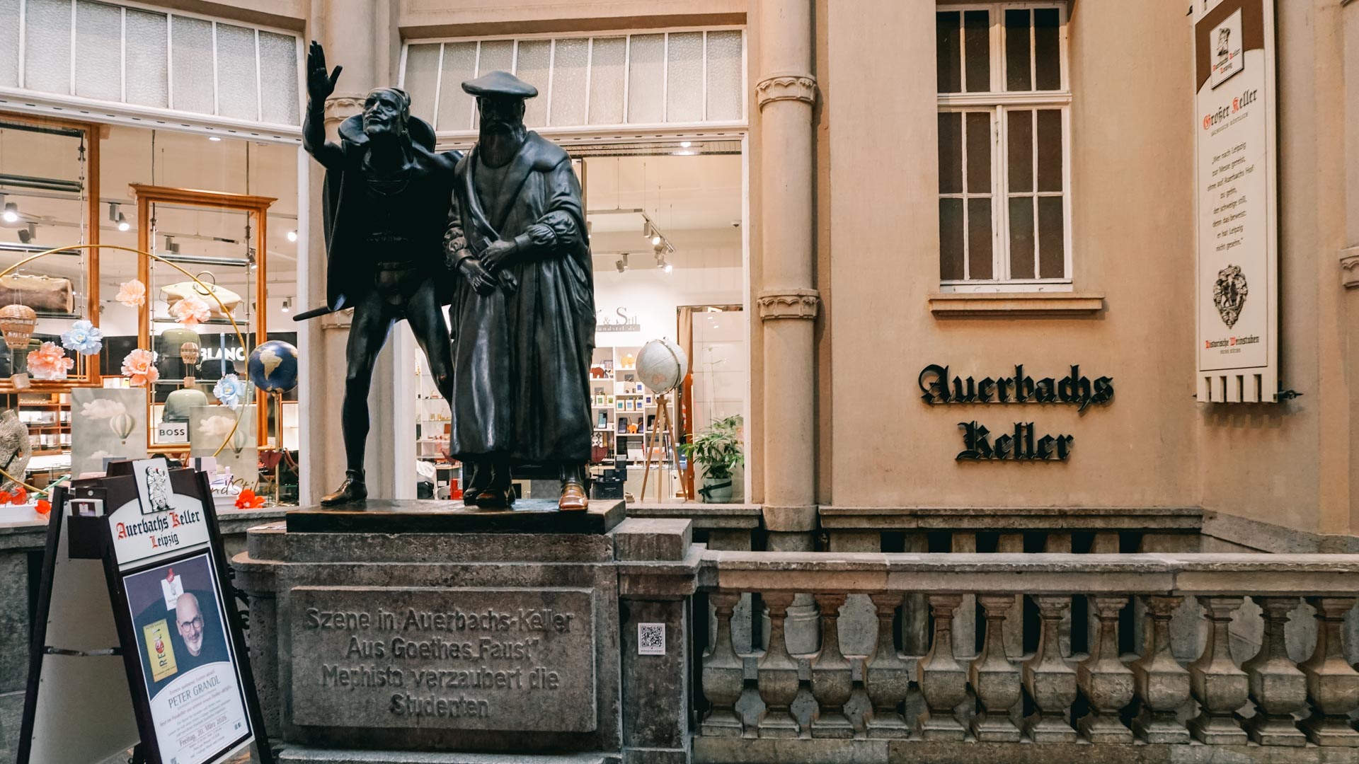 The Auerbachs Keller where Goethe used to visit in Leipzig