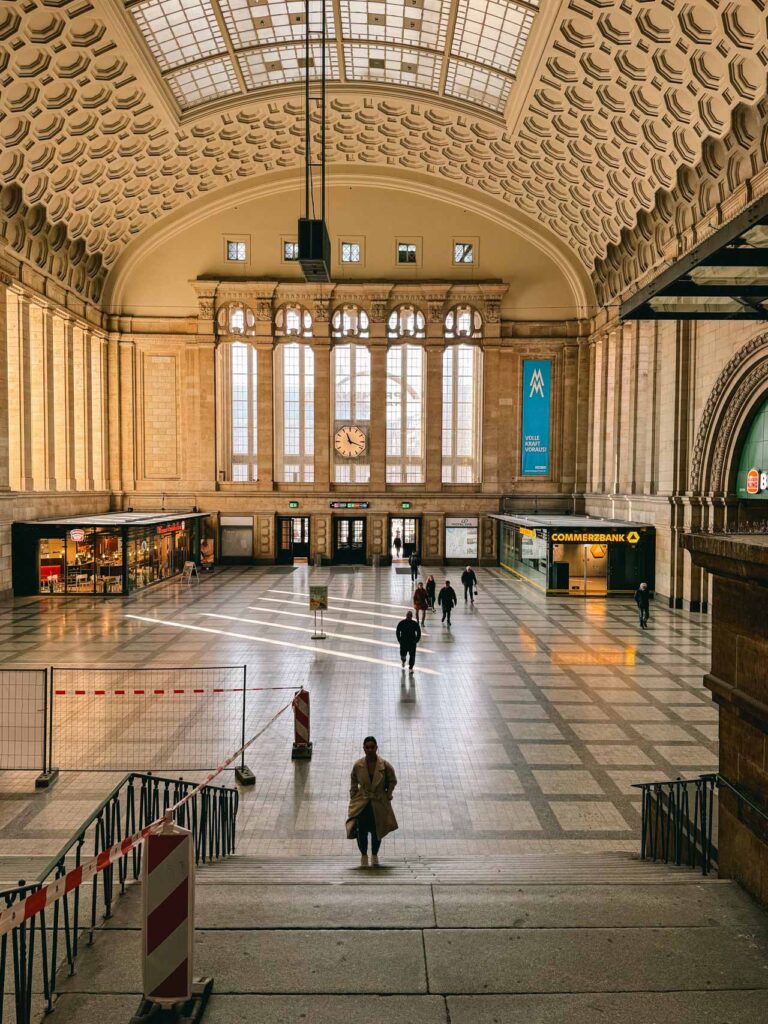 The Central Train Station in Leipzig