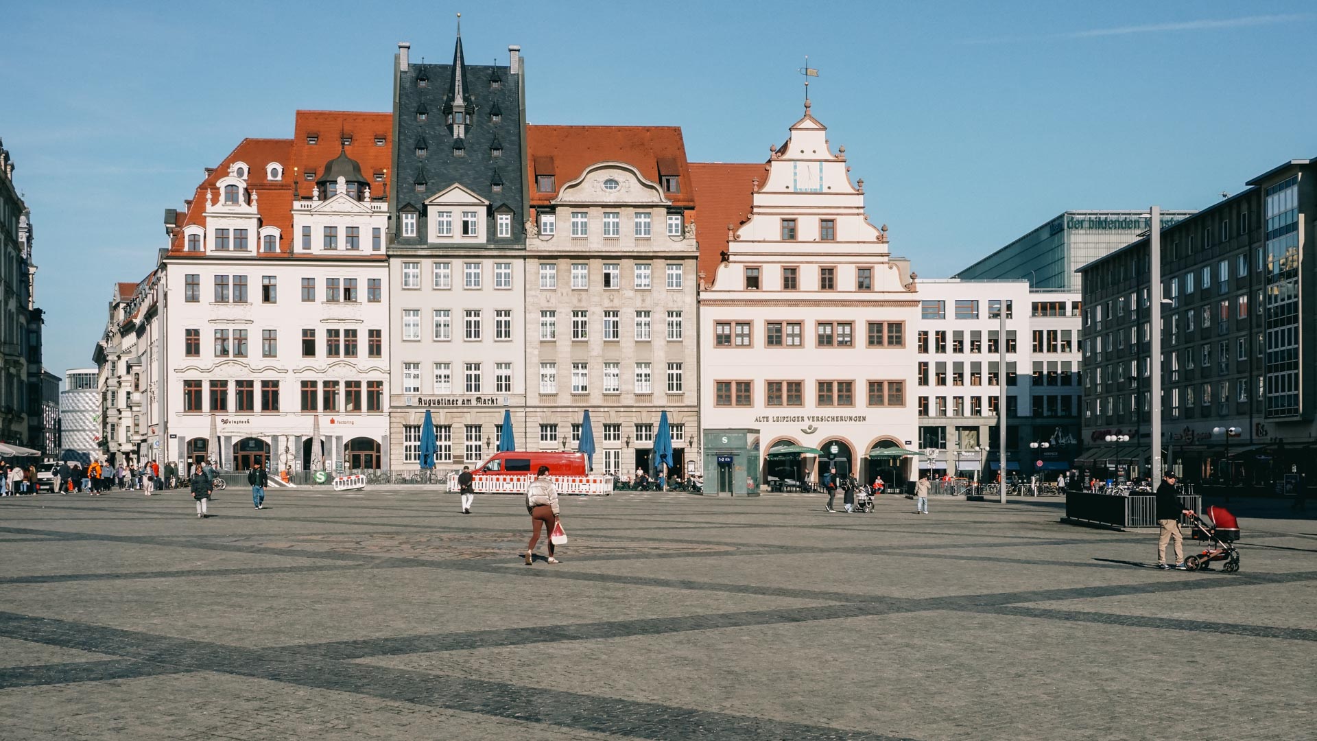 The Market Square in Leipzig
