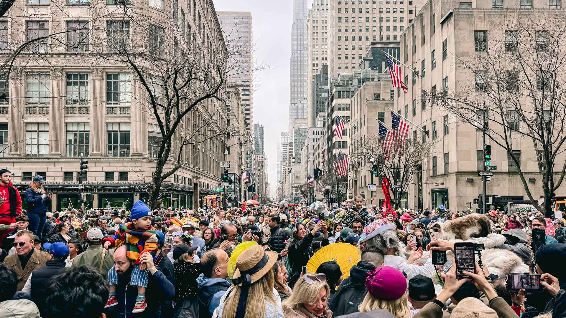 The crowds during the Easter Bonnet Festival in NYC in 2026