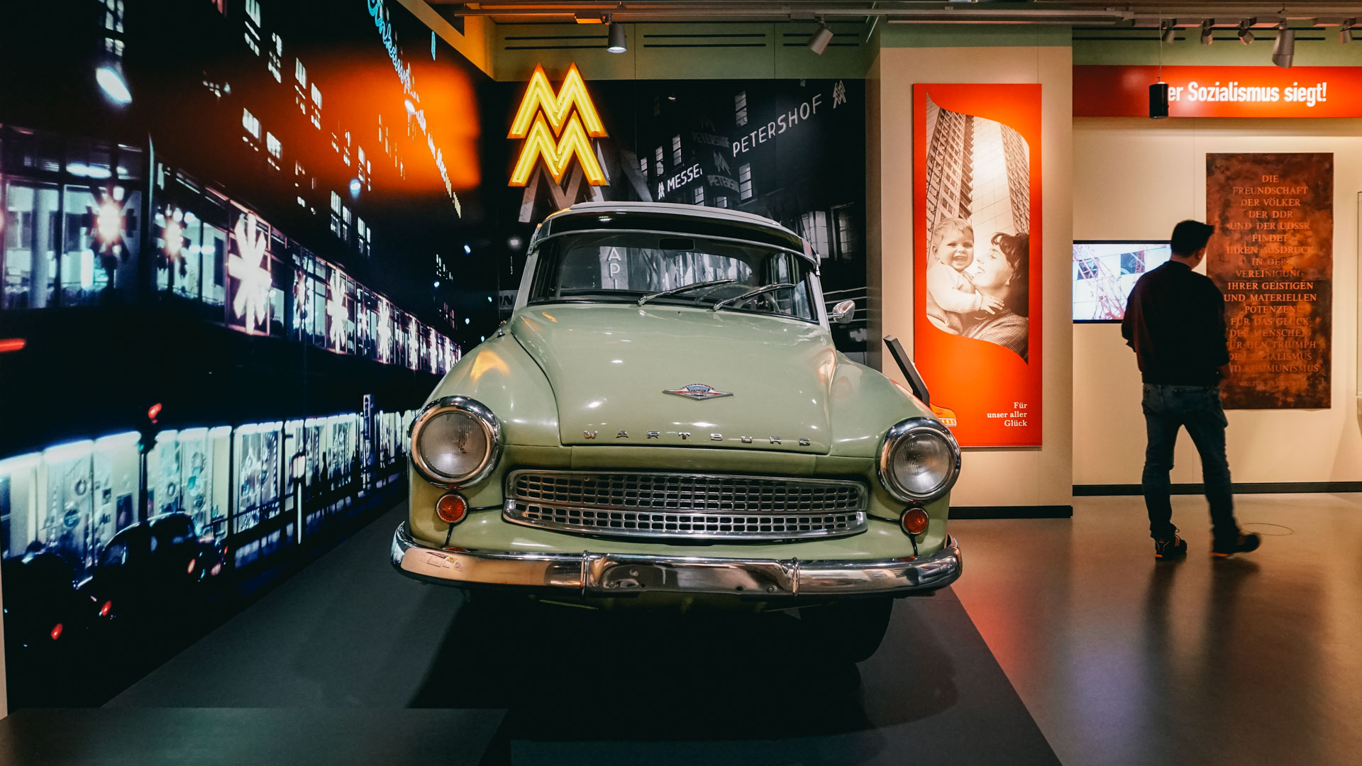A Trabi at the Zeitgeschichtliches Forum in Leipzig