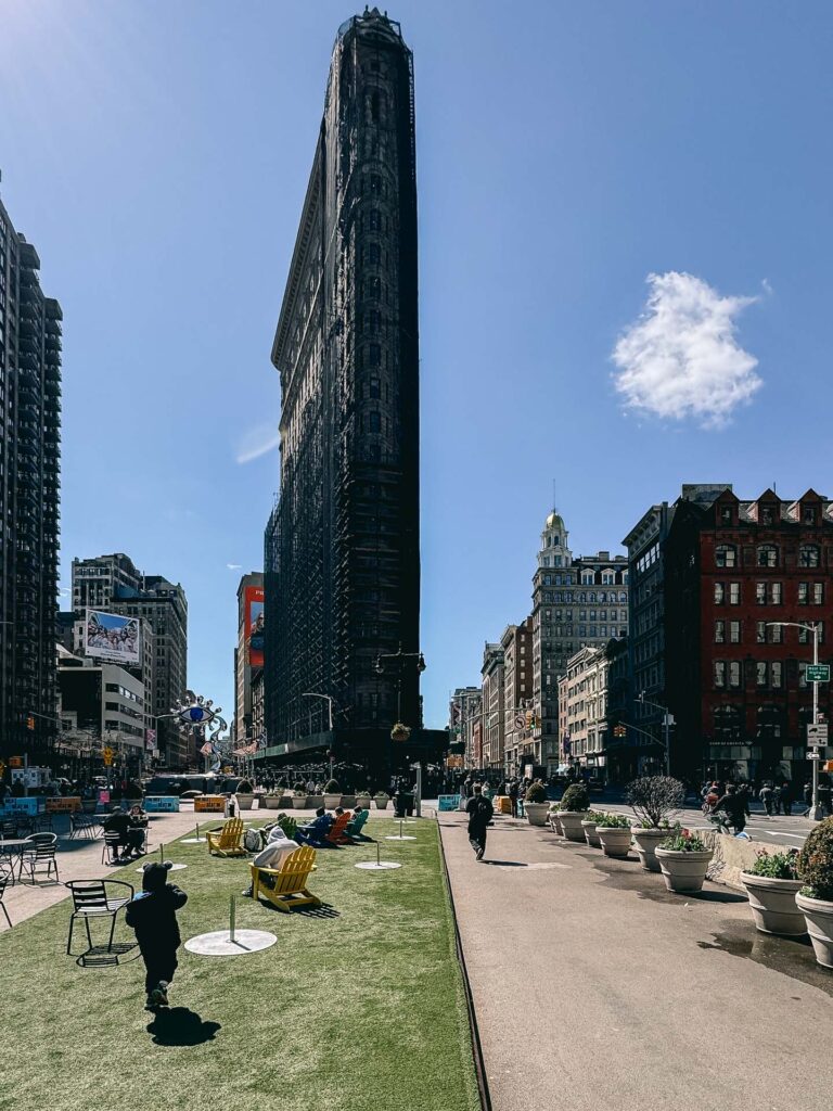 The Flatiron building in Manhattan