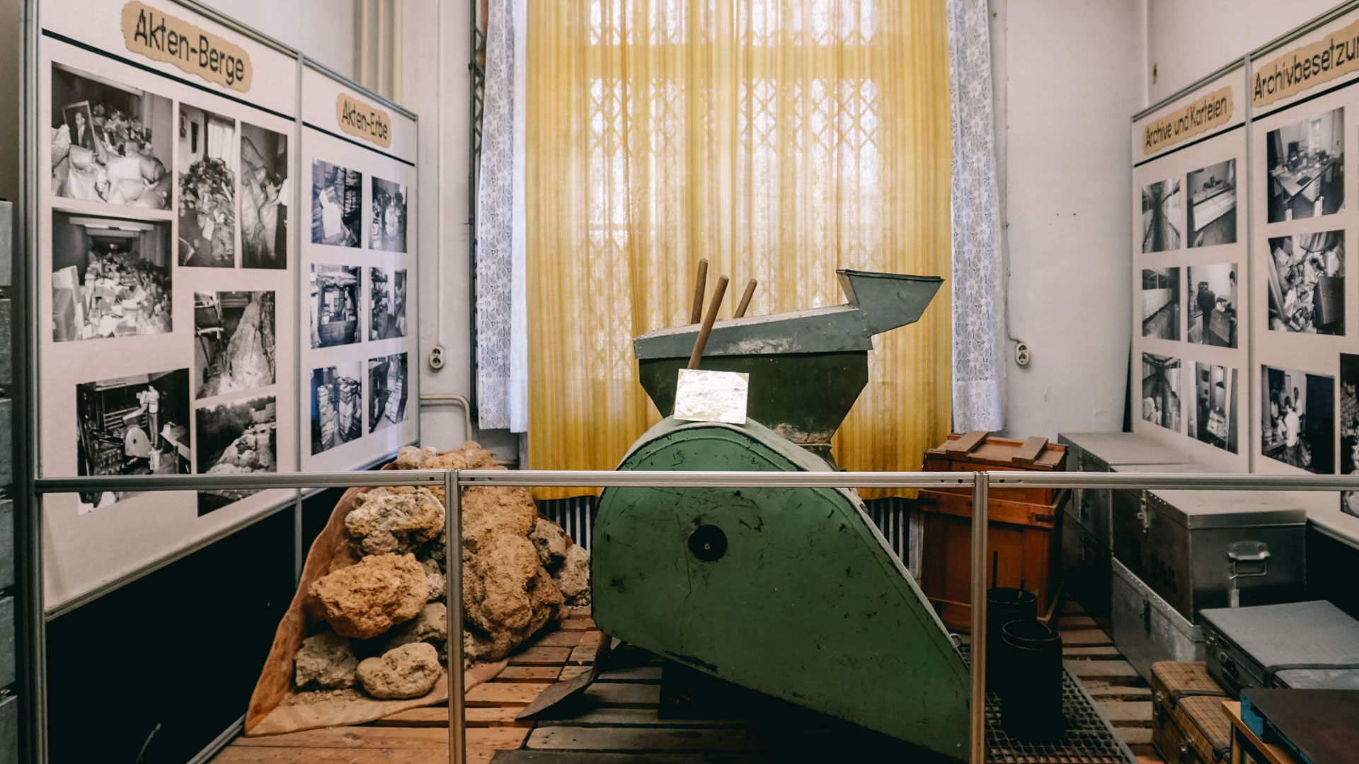 The place were the files were destroyed at the Runde Ecke in Leipzig
