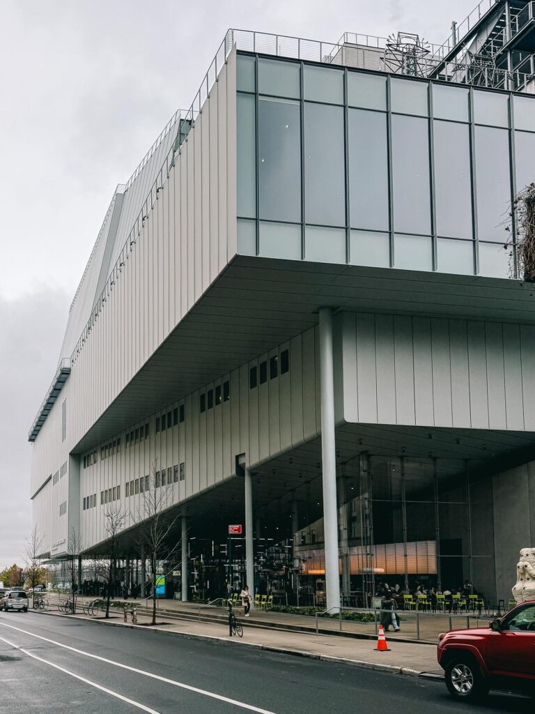 The exterior of the Whitney Museum in New York