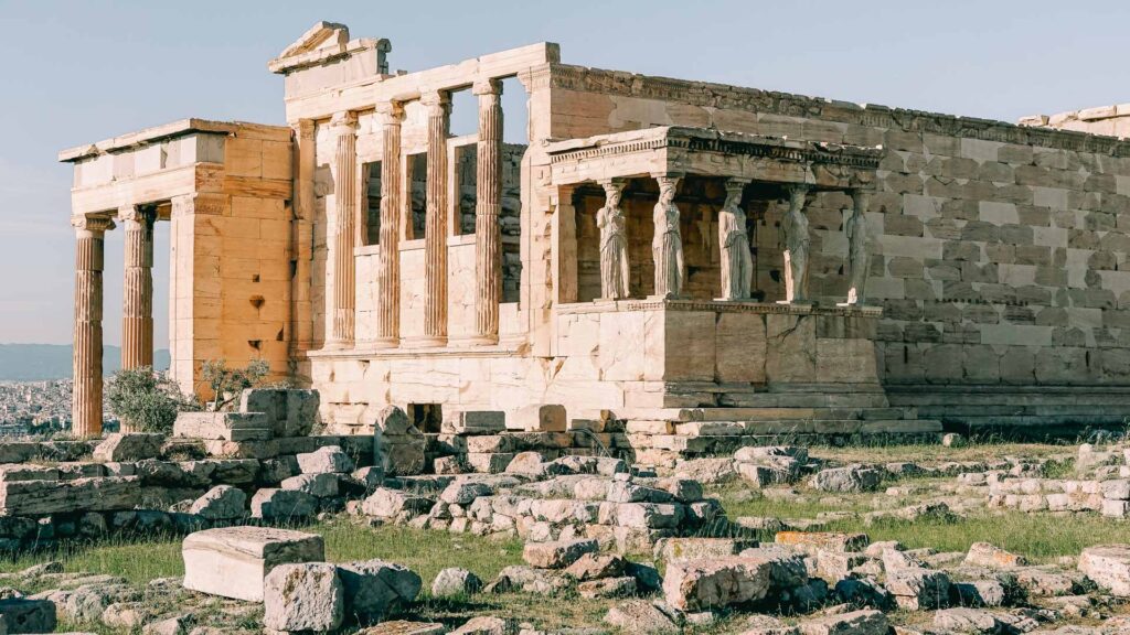 The Erechtheion at the Acropolis of Athens