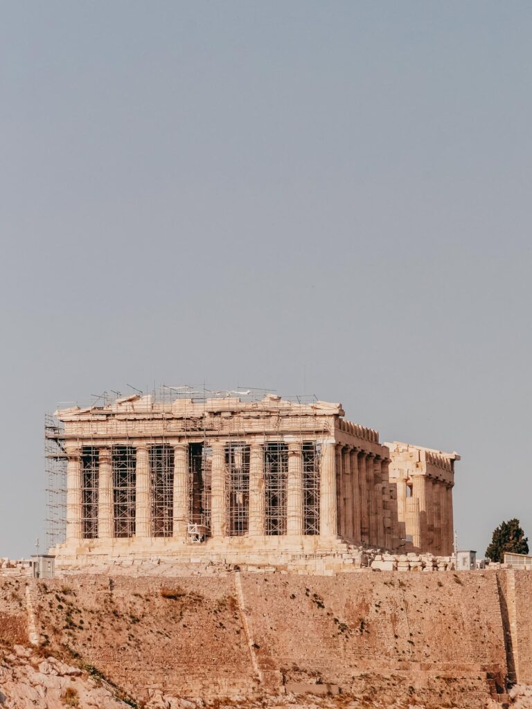 Parthenon during a heatwave