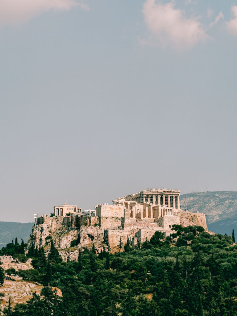 View of the Acropolis of Athens from Thissio